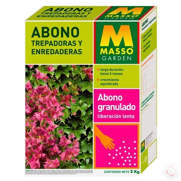 ABONO TREPADORAS Y ENREDADERAS 2KG MASSO ABONO TREPADORAS Y ENREDADERAS 2KG MASSO
