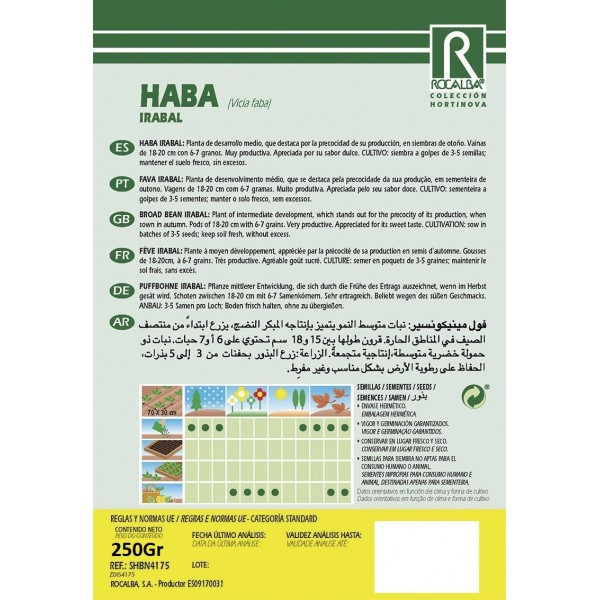 HABA IRABAL 250GR ROCALBA