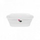 Corsica wall basket 39cm white
