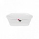 Corsica wall basket 39cm white