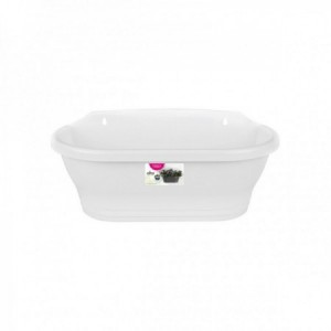 Corsica wall basket 39cm white