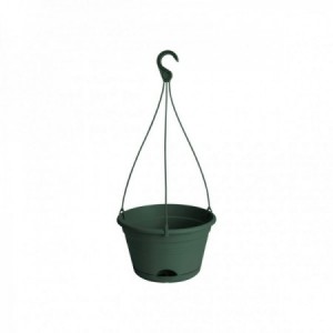 Green basics hanging basket 28cm leaf green