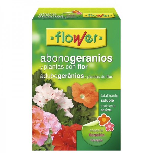 ABONO GERANIOS Y PLANTAS DE FLOR 800GR SOLUBLE FLOWER