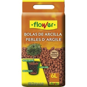 BOLAS DE ARCILLA DECORATIVAS 6L FLOWER